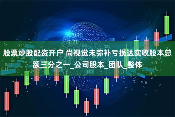 股票炒股配资开户 尚视觉未弥补亏损达实收股本总额三分之一_公司股本_团队_整体