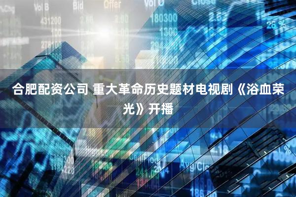 合肥配资公司 重大革命历史题材电视剧《浴血荣光》开播